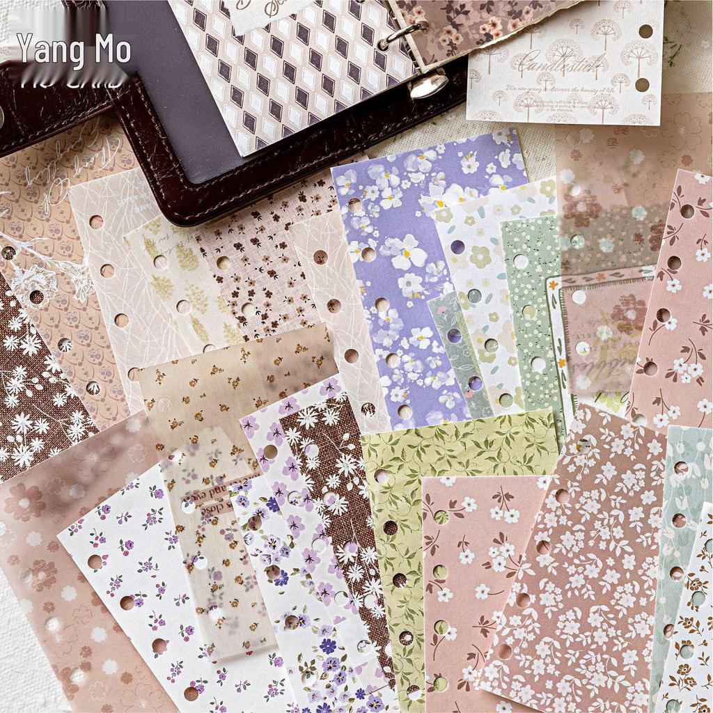 Mò Mò Paper Brick Flower Trace Korean Luxury Journal DIY Decoration Pack