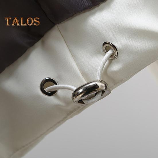 Зимнее пуховое пальто с капюшоном — фото 8