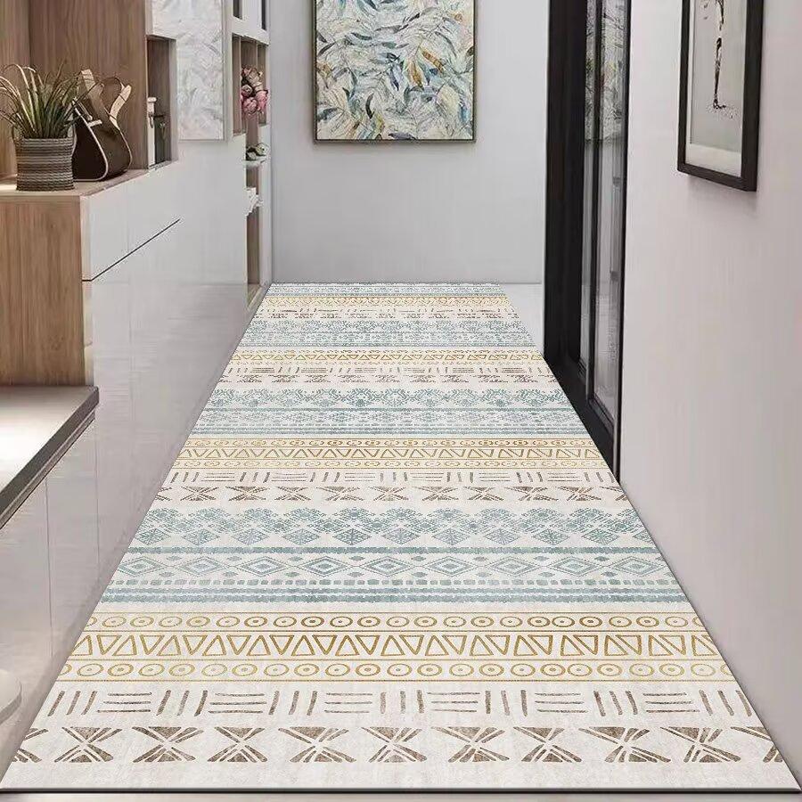 Bohemian Long Corridor Carpet Hallway Entry Door Mat Home Porch Hotel Hall Aisle Rugs Decor Bedroom Bedside Balcony Floor mat