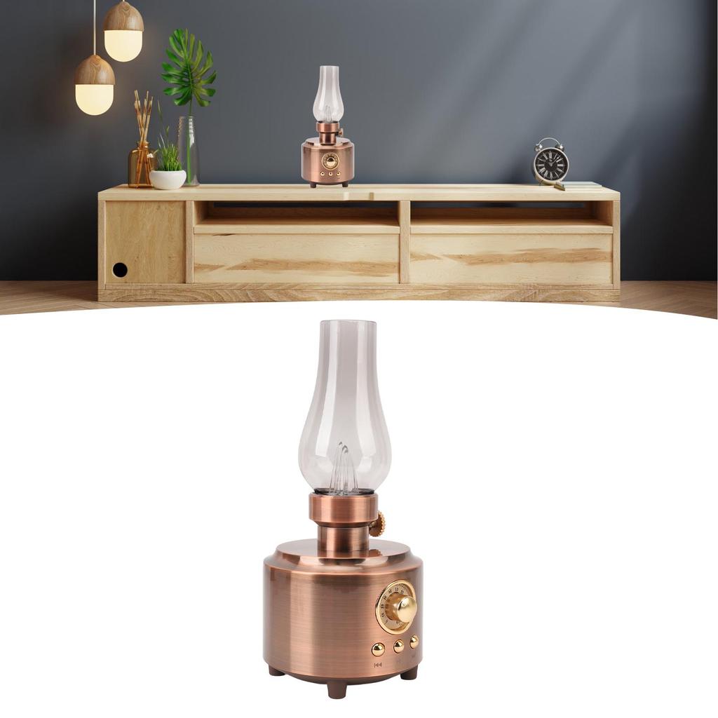 Speaker Vintage Table Lamp Support USB Memory Card   Input Wireless Speaker for Bedroom Bar