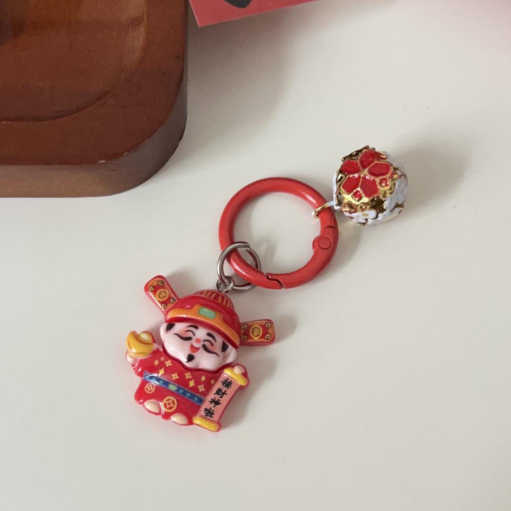 Horse Year The God Of Wealth Keychain Backpack Hanging Decoration New Year Wealth And Happiness Fortune Blessing Gifts