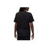 Jordan Logo Print Loose Breathable Crew Neck Pullover Short Sleeve American Retro Drop Shoulder T-Shirt Men Tops Black DV1446-010