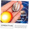 Abaodam Wooden Solar System Puzzle Set, Planet Matching Board, 40x7x2cm, Educational for Kids Ages 3-5, Develops Hands-On Skills, Planet Recognition,