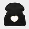 Knitted Hat Women's Fashion Big Love Wool Hat Autumn and Winter Outdoor Trend Versatile Stacking Hat Couple Cold Hat