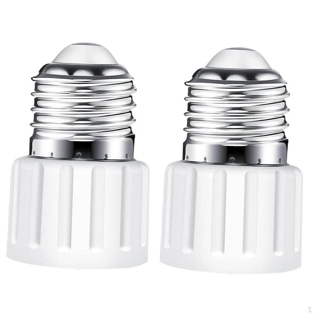 2 Pack E26 Socket Adapter for Light Bulbs, Easy Installation, Heat Resistant Lamp Holder