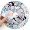 50 Holographic Laser Doodle Personality Colorful Trend Creative Suitcase Mobile Phone Water Cup Car Stickers