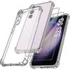 Case + 2 Tempered Glass Windows Galaxy S23 5g Shockproof Silicone Case Transparent Tpu Soft Silicone - XY