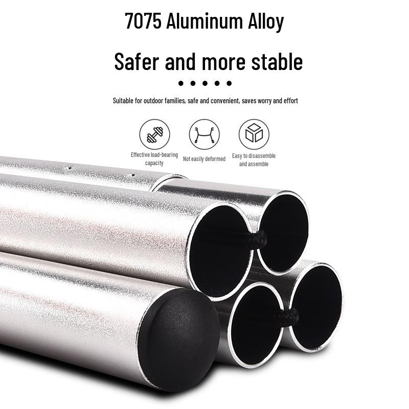Portable Aluminum Folding Bed for Camping and Outdoor Use