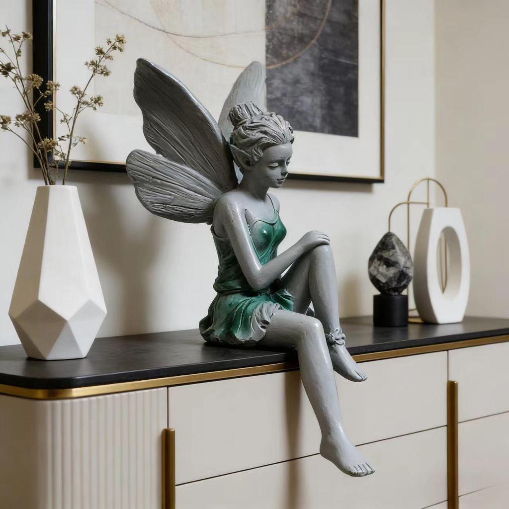 Ornamento Artigianale in Resina Fiore Fatato Sogno Nordico - Carino e Creativo Decorazione da Tavolo per Cuore Femminile