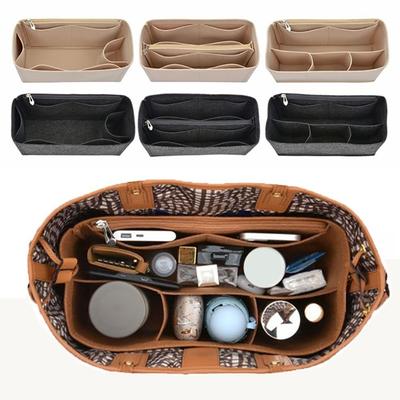 High-quality Felt Handbag Insert Bag Bag Support Organization Purse Liner Portable Storage Bag Organiser for For Liz Visetos