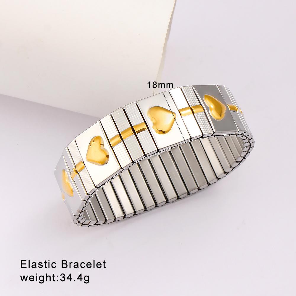Modisches Edelstahlarmband für Männer und Frauen Abnehmbare elastische Kette Italienisches Charm-Armband