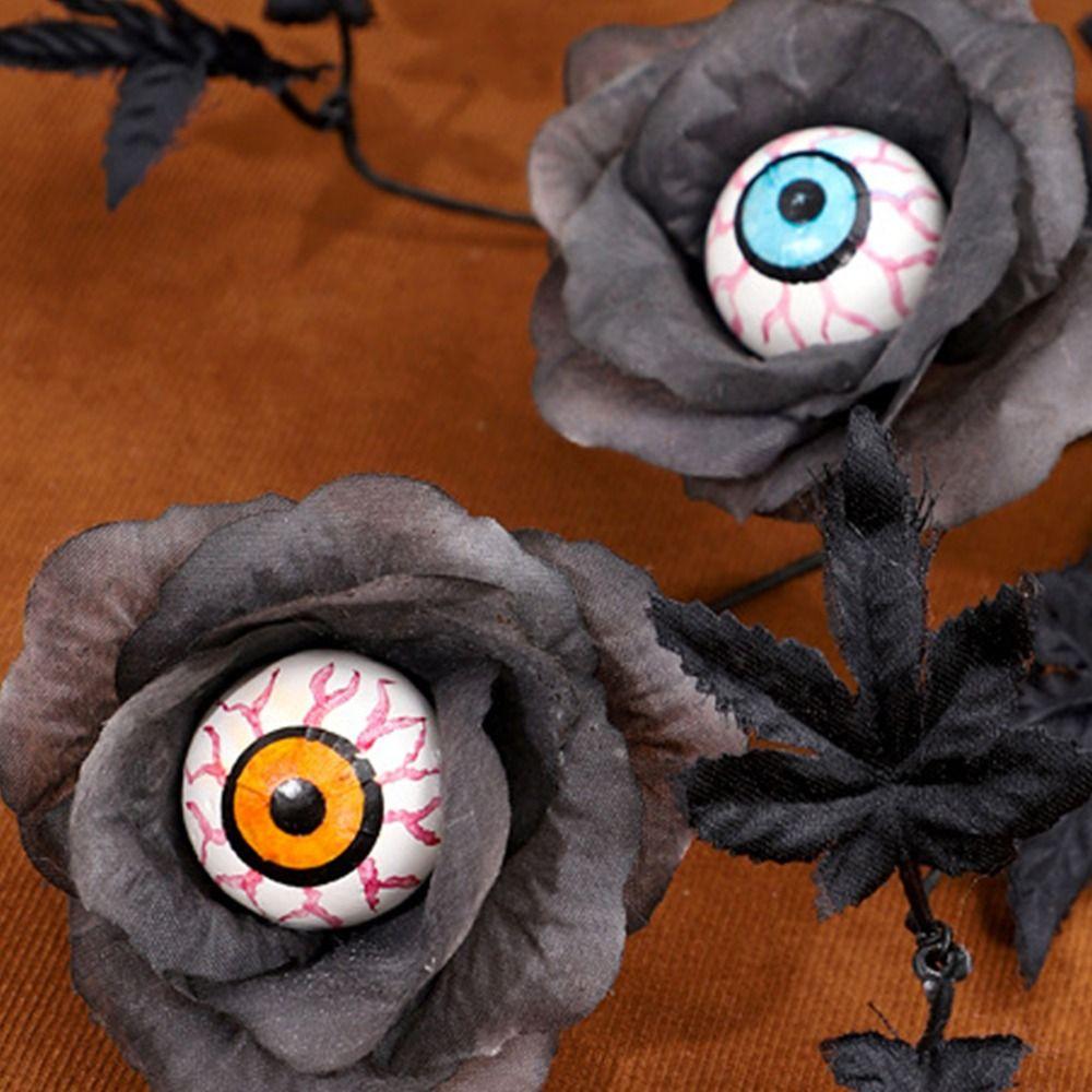 DIY Halloween Decorations Black Floral Stems Branches Scary Maple Pumpkin Flower Party Supplies