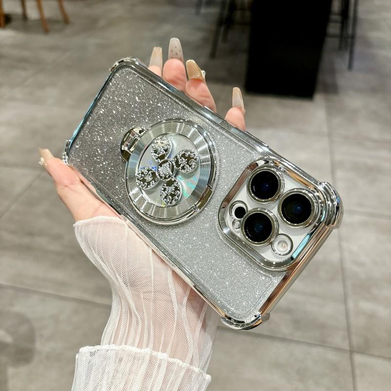 

Shockproof Stand Case For Xiaomi Redmi Note 14 Pro Plus 13 A5 POCO X7 Pro Mi 15T 14T Gyro Plating Glitter Spinning Top Toy Cover Redmi Note 14 5G