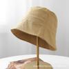 European and American twill light bucket hat women's versatile spring and summer sunshade sunscreen hat retro basin hat tide