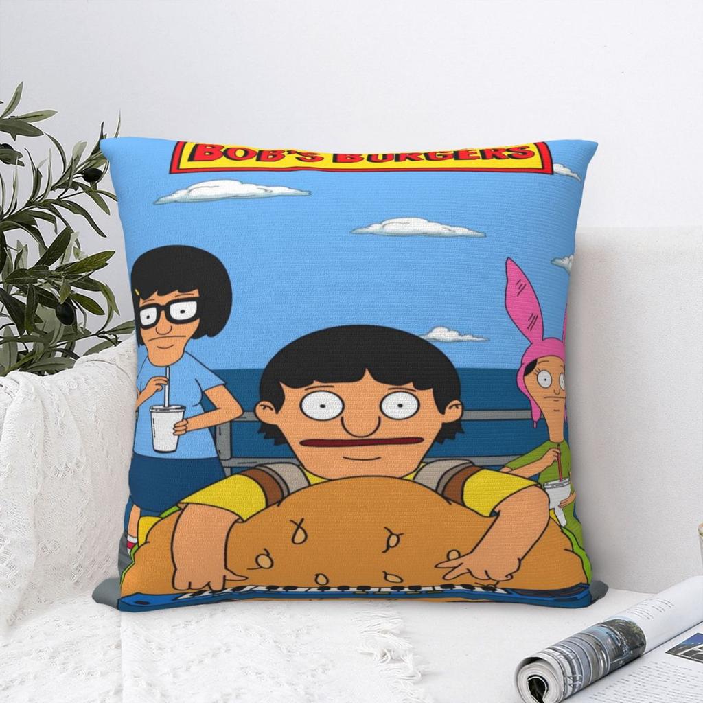 Trendy Home Bobs Funny B-Burgersdecoration Pillowcases Merch Pillow Covers Zippered Multi Size