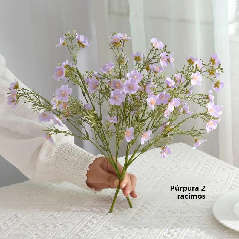 Rustic Flasket Set Artificial Flowers Dried Flowers Living Room Desktop Floral Art Decorations Small Floral Pattern Tia...