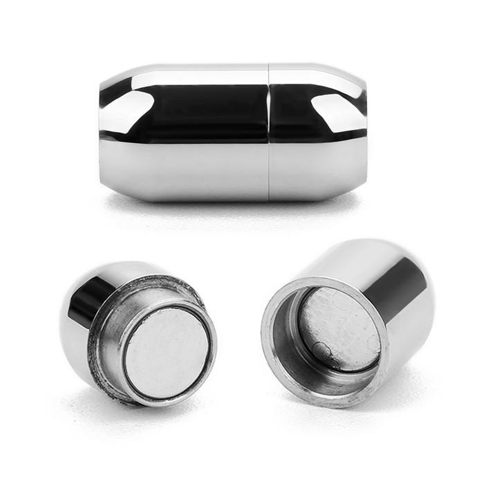 

strong magnet 3/4/5/6/8mm Stainless Steel Magnetic Clasps for Leather Cord Bracelet Connectors End Caps For Jewelry Making 3mm