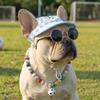 Adjustable Dog Sunshade Hat Breathable Pet Sunglasses Set Pet Soccer Hat  Beach Vacation