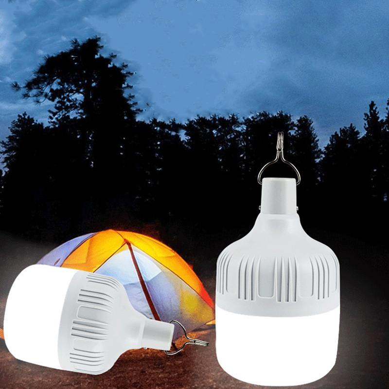 Tragbare USB Wiederaufladbare Lampe LED Campinglichter Outdoor Notfallbirne Hochleistungs-Lampenbirne Batterie Laterne BBQ Zelte Beleuchtung