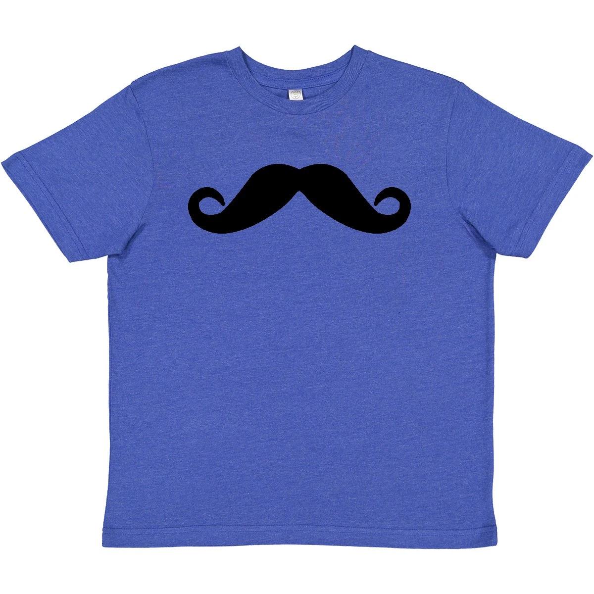 Inktastic Футболка с усами для молодежи Stache Lol Юмор Смешная футболка Детская Дети Ребенок 160