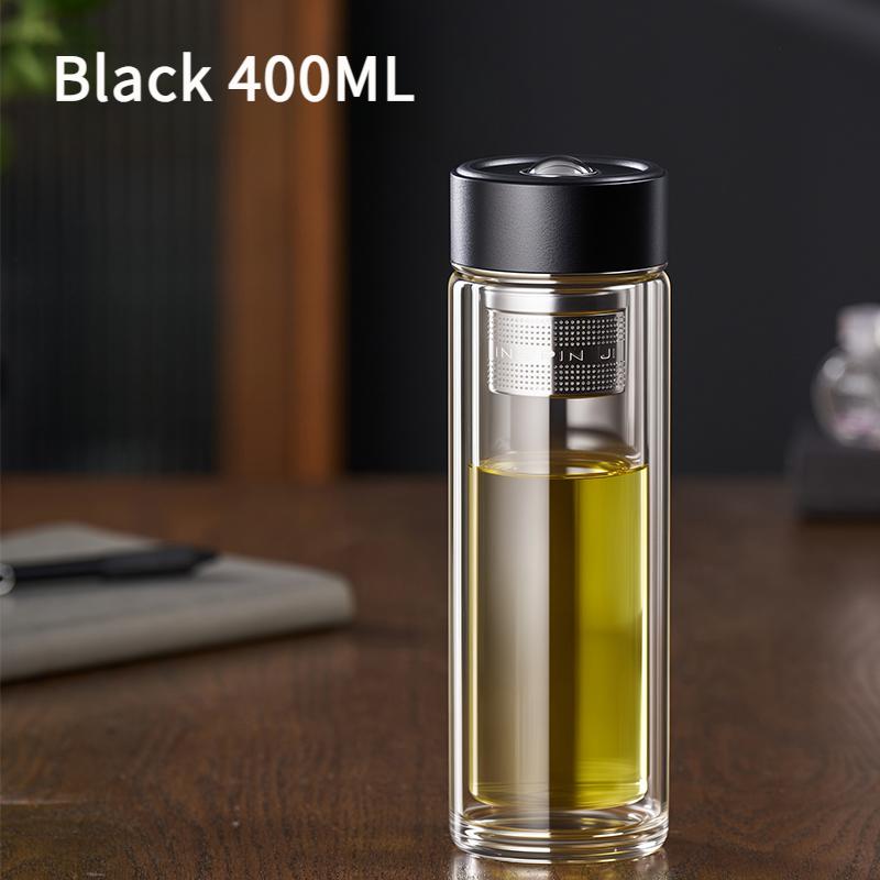 GIANXI High Appearance Level Magnetic Tea Separation Cup 2025 New Men's Office Double Glass Water Cup Magnetic Bomb Tea Cup