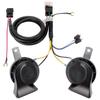 FARBIN Swirl Horn Universal Twin Tone Horn Set Combination Bifurcation Harness and Toyota