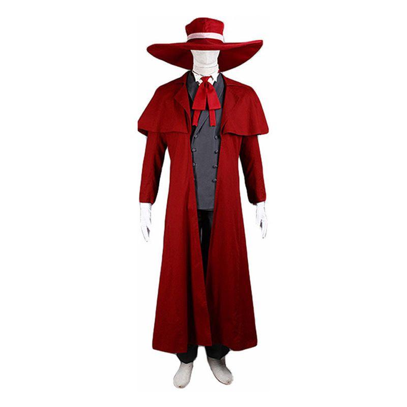 Hellsing Ultimate Alucard Cosplay Halloween Christmas Party Costume Suit Trench