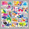 50 Cute Animal Cartoon Waterproof Stickers for Cognitive Development - Ideal for Phones, Luggage, Skateboards & More