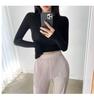 Korean Dongdaemun Trendy Tight Long Sleeve T-shirt: Sexy & Versatile with Big Bust and Waist Display