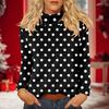 Women's Daily Casual Long Sleeve Mid Collar Top
