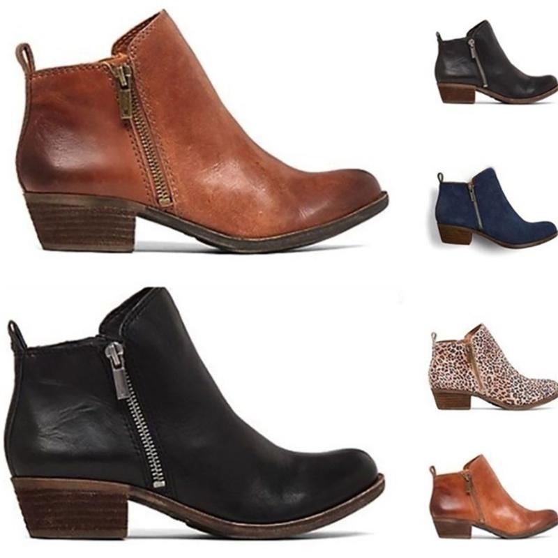 Elegant Women's Casual Booties With Low Heels And Round Toe For Stylish Comfort