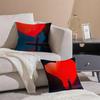 Creative Heart Stealing Theme Cushion Cover Throw Pillow Cover Hidden Button Durable Polyester Chair Cushion