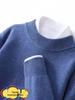 2025 Men's Pure Wool Half-High Neck Pullover Sweater - Warm Fashionable Knitwear for Young Adults
