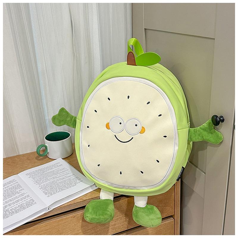 New High-value, Fresh, Sweet and Funny Apple Backpack, Grade 1-3 Large-capacity Backpack for Primary and Secondary School Students
