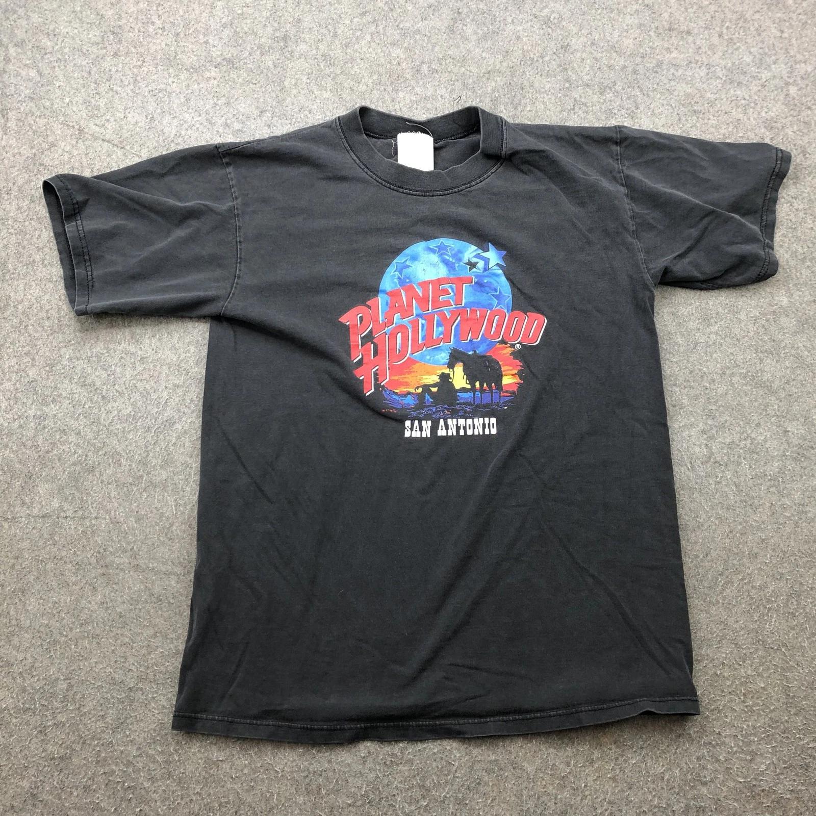 

Vintage Planet Hollywood Shirt Mens Medium San Antonio Cowboy Graphic 90s USA M