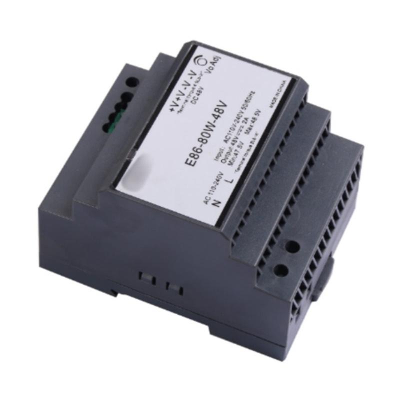 80W Industrial Converters 220V 48V Power Adapter With DIN Rail Installation And Overloads Protections