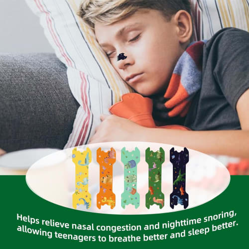 Children's Nasal Strips, Breathing Strips, Nasal Breathing Strips, Anti-Snoring Nasal Strips, Nostril Dilation Tapes, Sleep-Friendly Nasal Strips for