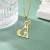 Lovely Puppy Necklack Stainless Steel Jewelry Cute Pet Dog Pendant Fashion Animal Neck Choker Women Girls 2026 New Year Gifts