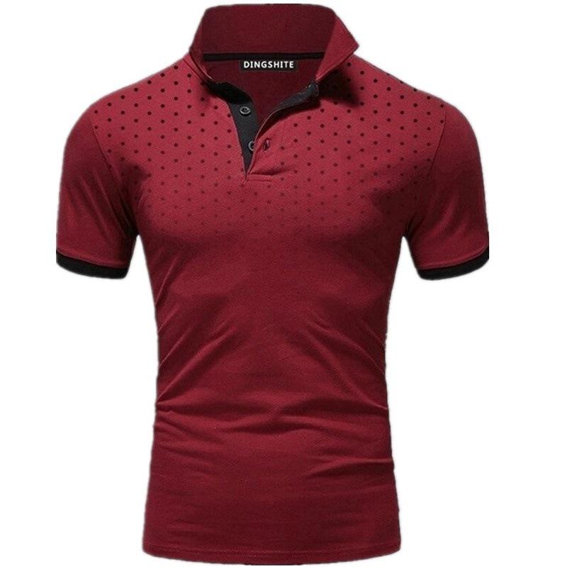 2023 Summer Multi-color Polka Dot Short Sleeve Lapel Polo Shirt