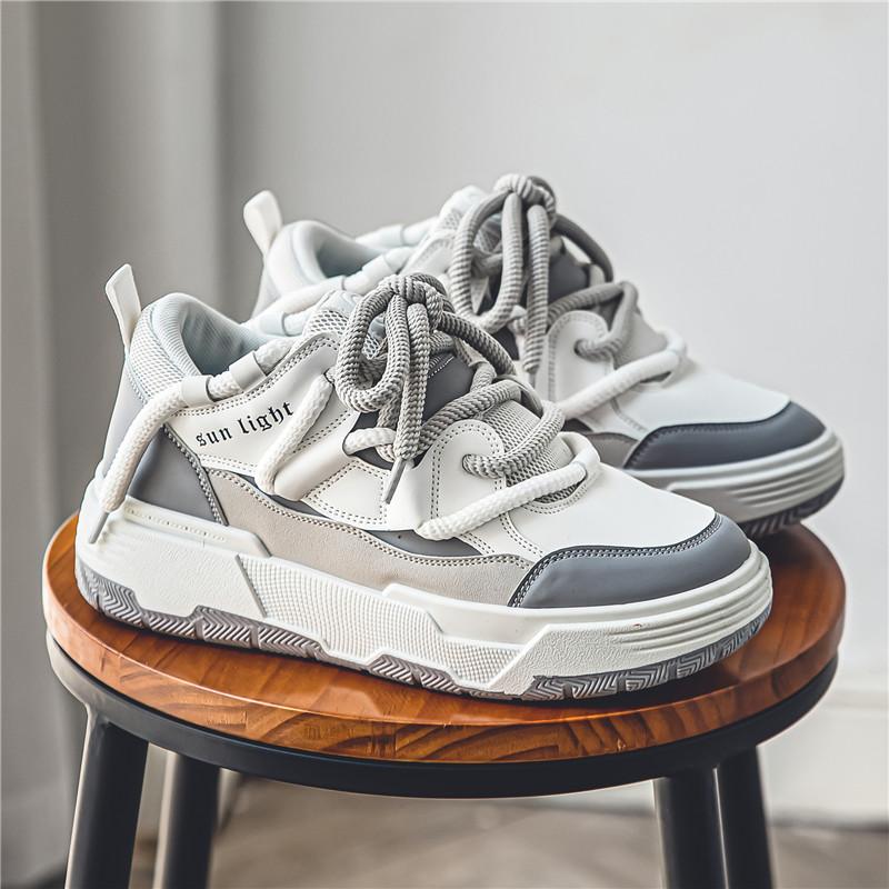 Модные мужские кроссовки на платформе — фото 11