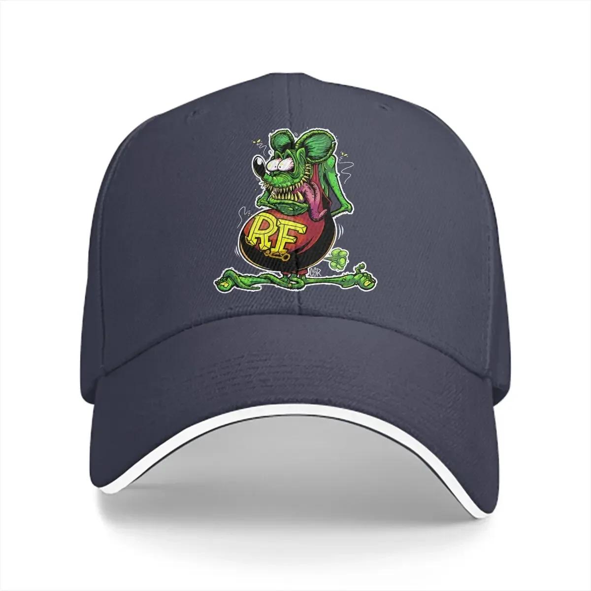 

Summer Cap Sun Visor Bootleg Hip Hop Caps Tales of the Rat Fink Cartoon Film Cowboy Hat Peaked Hats One Size