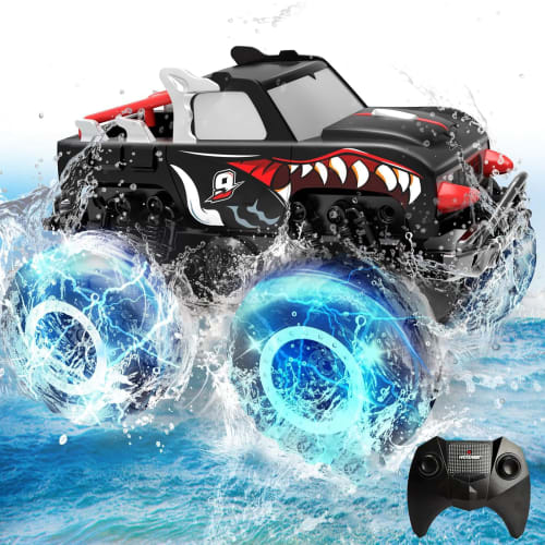 RC Car, Amphibious, Waterproof, Off-Road, 4WD, 2.4GHz, 360-Degree Rotation, Water Play, RC Car for Kids, Radio-Controlled, Waterproof, Off-Road, Kids