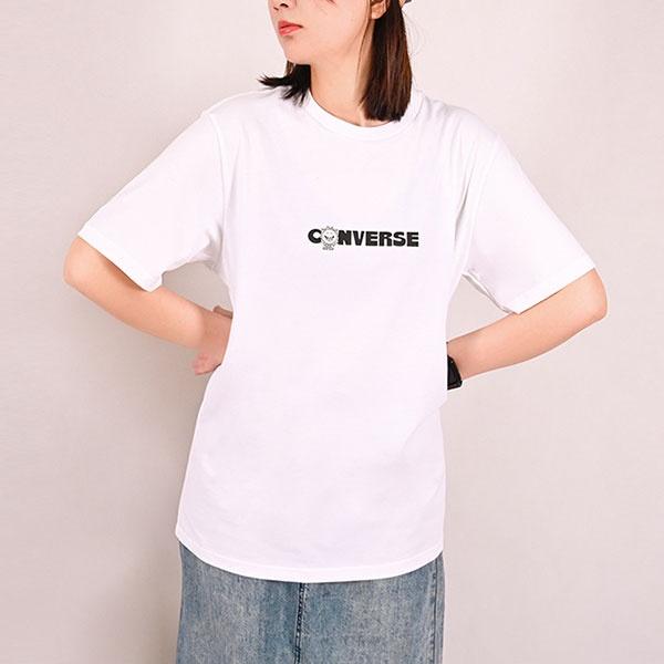 Converse Earth Moon Sun Short Sleeve T-shirt Asia Sizing 'White' Men's 10025277-A02