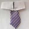 Pet Striped Bow Tie For Dogs Cats Adjustable Magic Stickers Pet Bowtie For Weddings Holidays Parties