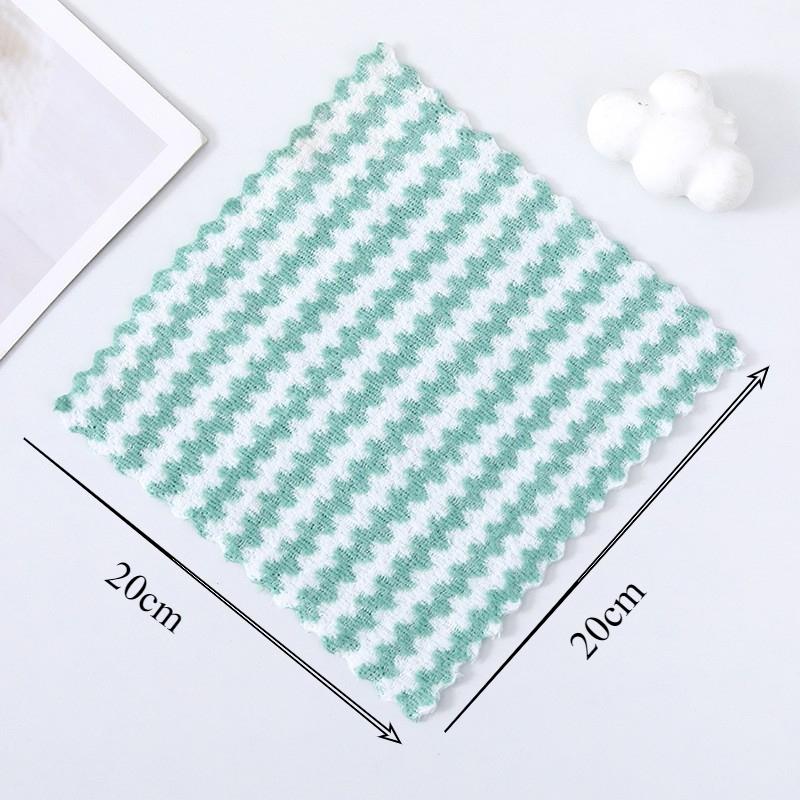 

1/5/10 шт. Бытовые суперабсорбирующие полотенца из микрофибры Кухонные полотенца для мытья посуды Антипригарные салфетки для мытья масла 10PCS зелёный