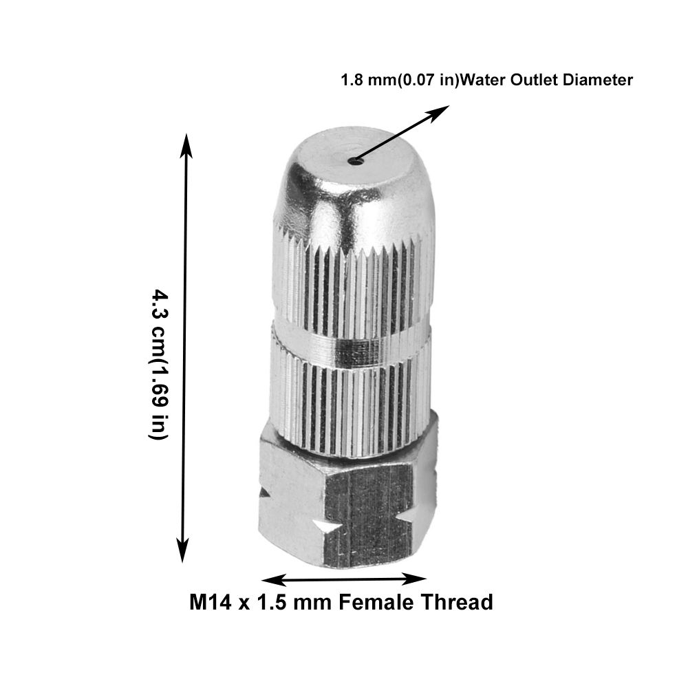 4Pcs High Pressure Atomizing Nozzle Adjustable Spray Head  Backpack Sprayer Replacement