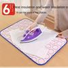Portable Heat-Resistant Ironing Mat Six Layers Of Thickened Foldable Ironing Pad Space-Saving Design For Travels Ironing Blanket