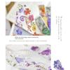 5pcs Translucent Four Seasons Flower Travel Series Bookmark PVC Reading Book Mark Natural Plant Bookmark Stationery Supplies