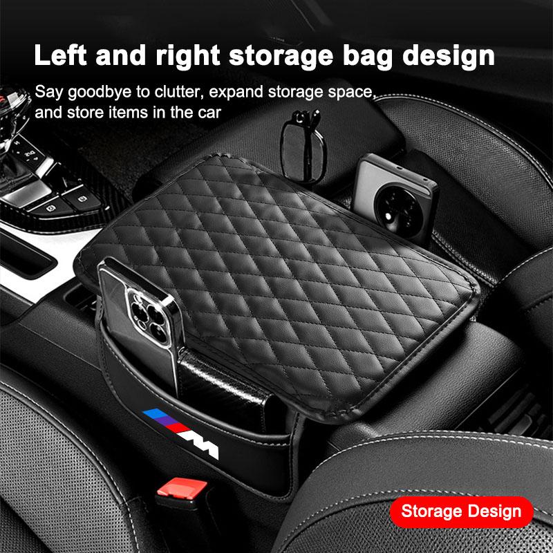 1Pcs Leather Auto Consoles Car Armrest Cushion with Storage Car Styling For BMW M E34 E36 E60 E90 E46 E39 E70 F10 F20 F30 X5 X6 X1 M3 M5 M6 E71 F01