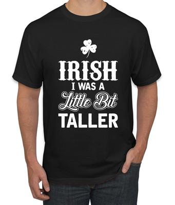 Ich wünschte, ich wäre ein bisschen größer Lustiges Kleeblatt St. Patrick's Day Herren Grafik T-Shirt